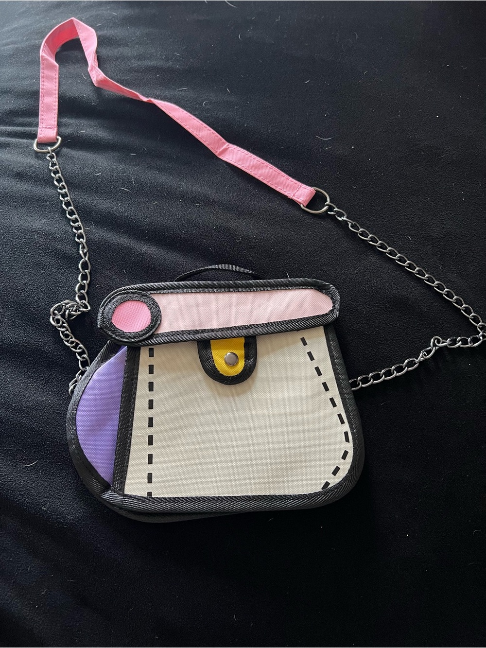 2-D Illusion Colorblock Bag